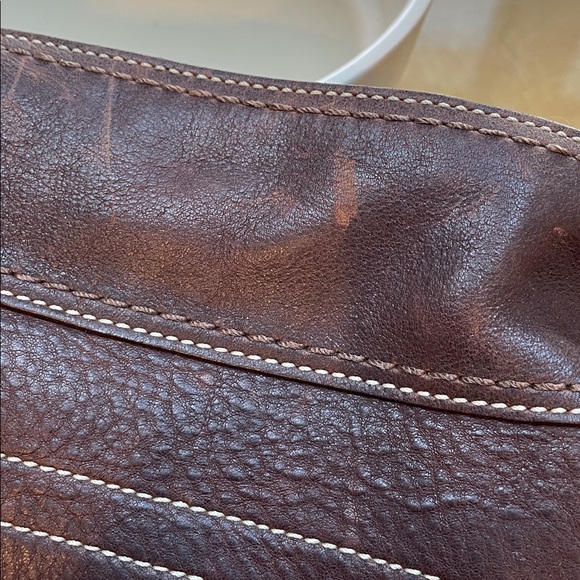 Vintage brown leather shoulder Coach Bag - Picture 7 of 16